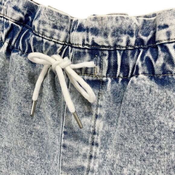 NEW Blank NYC Love On Top High Waist Acid Wash Paperbag Cutoff Shorts Size 27 - Picture 4 of 8